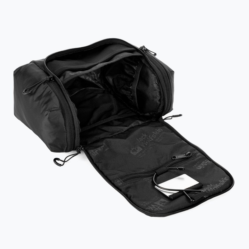 Jack Wolfskin Wandermood Washbag borsa da trekking in granito nero 5