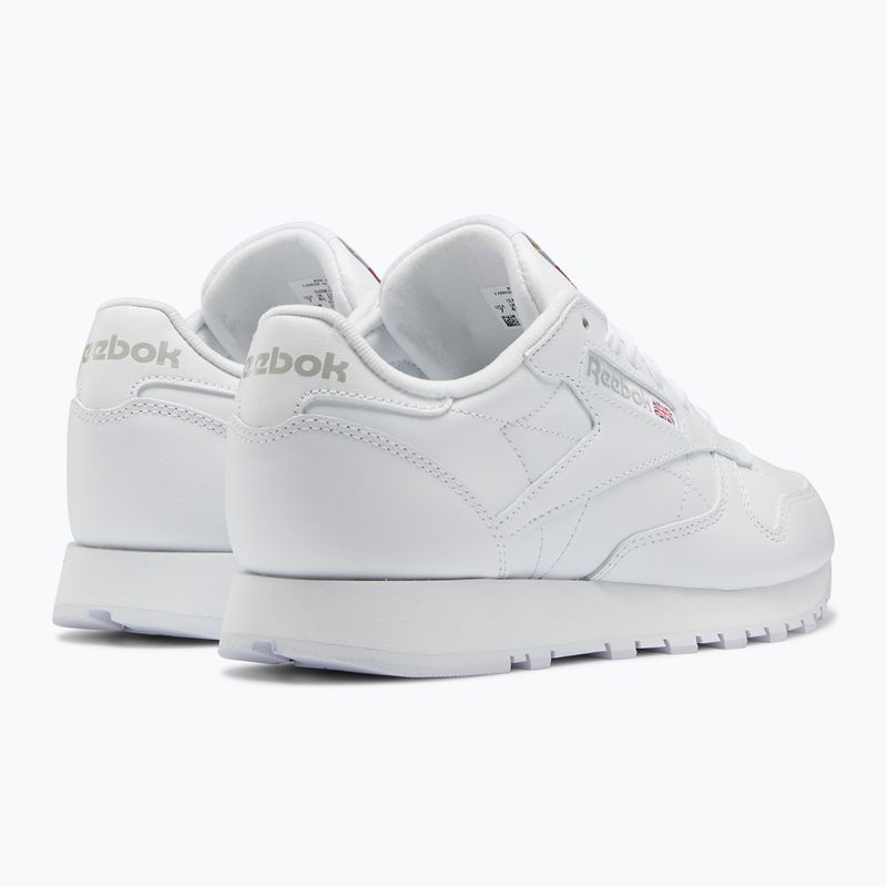 Reebok Classic Leather scarpe da uomo calzature bianco/bianco/calzature grigio puro 3 3