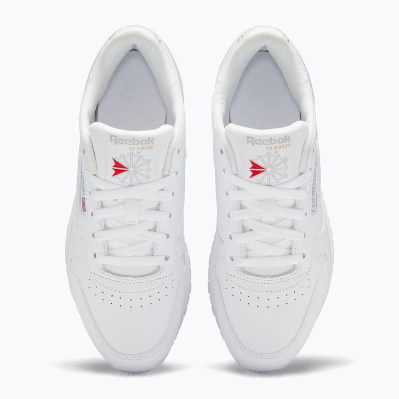 Reebok Classic Leather scarpe da uomo calzature bianco/bianco/calzature grigio puro 3 5