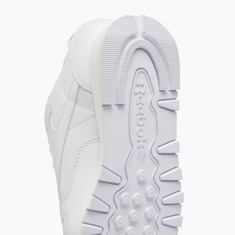 Reebok Classic Leather scarpe da uomo calzature bianco/bianco/calzature grigio puro 3 7