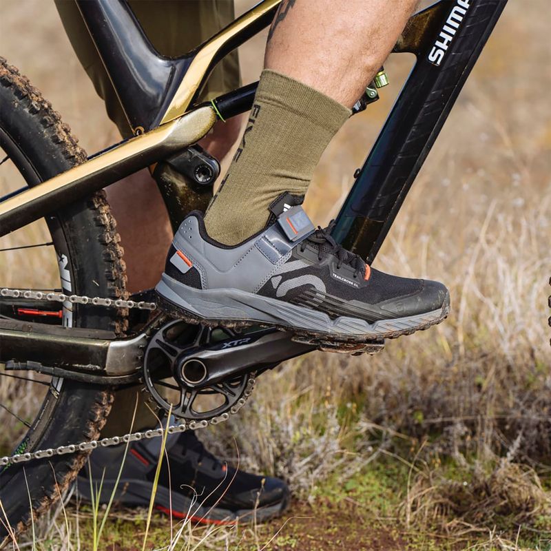 Scarpe da ciclismo MTB da uomo adidas FIVE TEN Trailcross Clip In nucleo nero/grigio tre/rosso 14