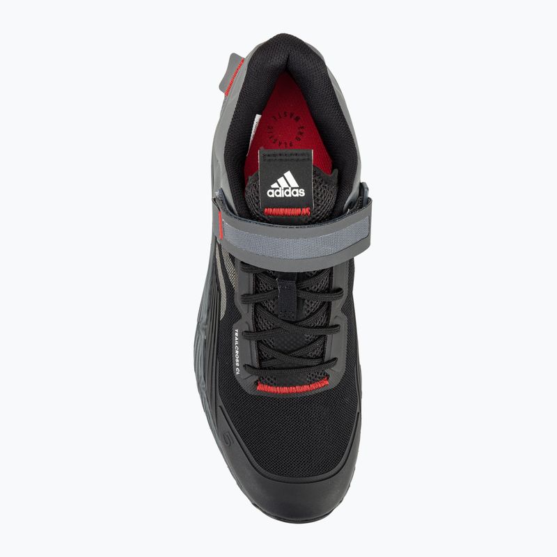 Scarpe da ciclismo MTB da uomo adidas FIVE TEN Trailcross Clip In nucleo nero/grigio tre/rosso 8
