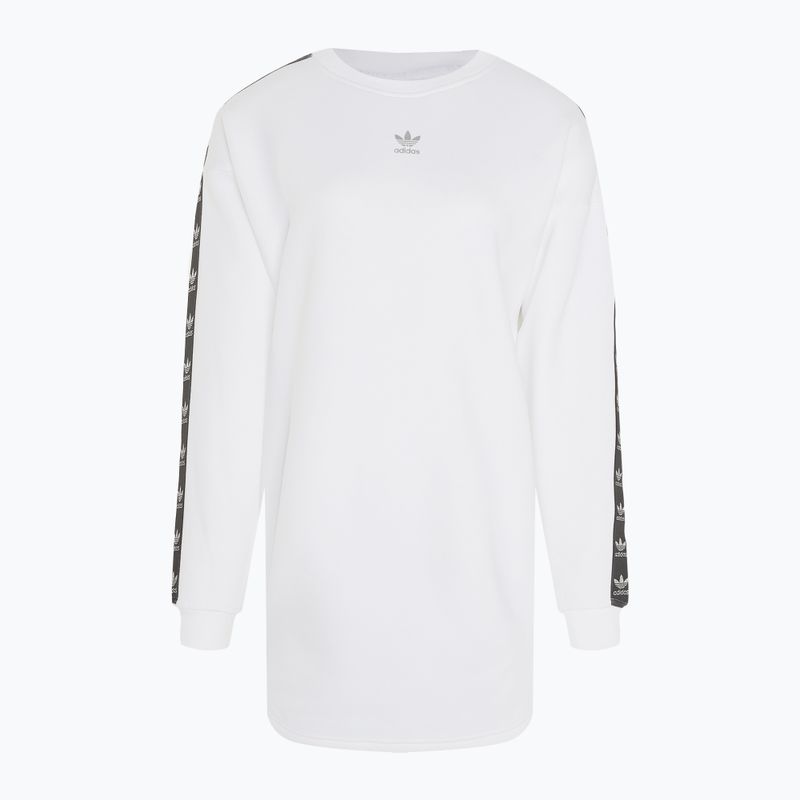 Abito donna adidas Crew Manica lunga bianco