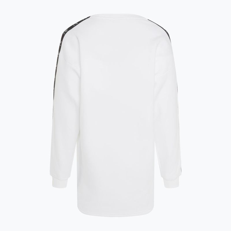 Abito donna adidas Crew Manica lunga bianco 2