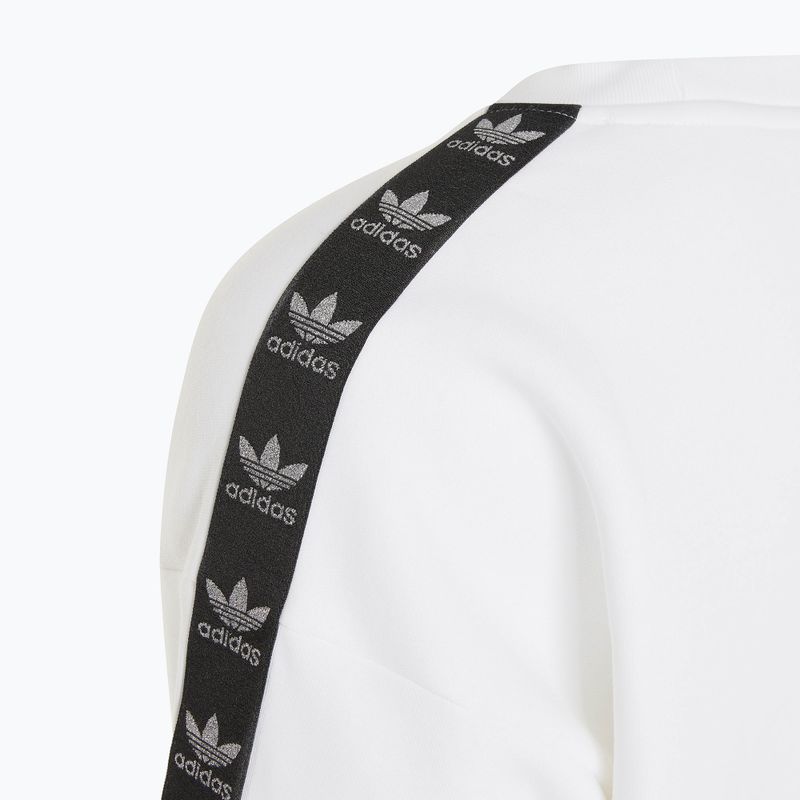 Abito donna adidas Crew Manica lunga bianco 3
