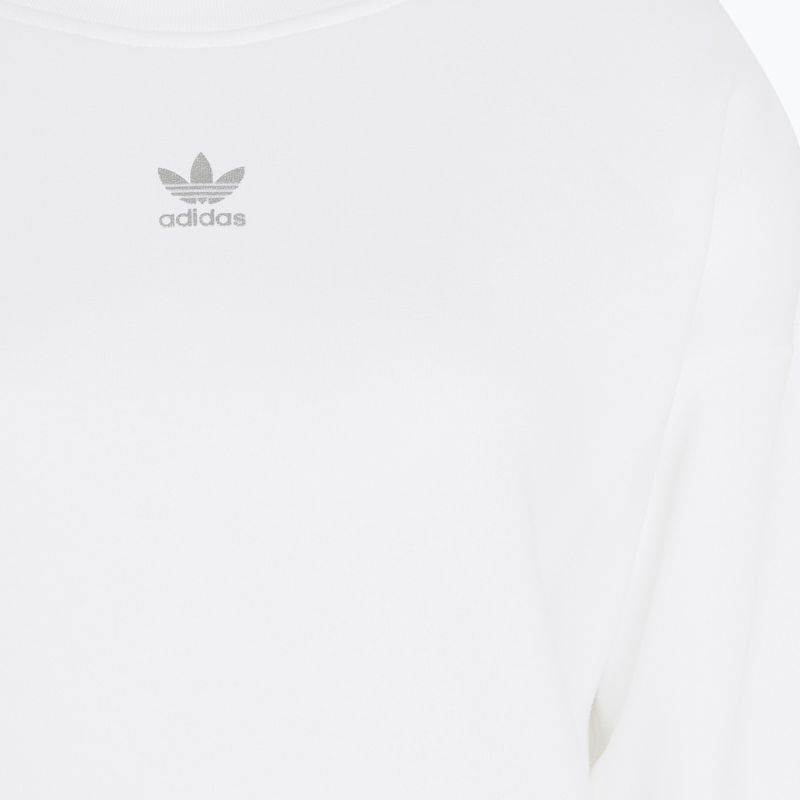 Abito donna adidas Crew Manica lunga bianco 4