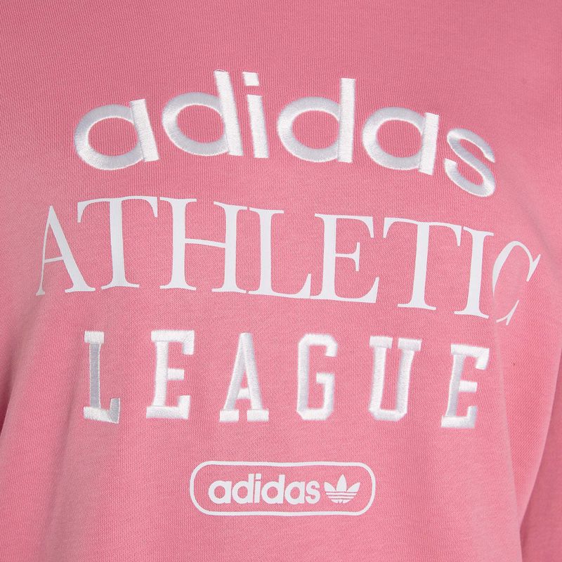 Felpa adidas Retro Luxury Crew da donna in tonalità rosa 4