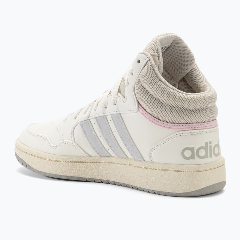 Scarpe da donna adidas Hoops 3.0 Mid clowd bianco/grigio chiaro/alluminio 3