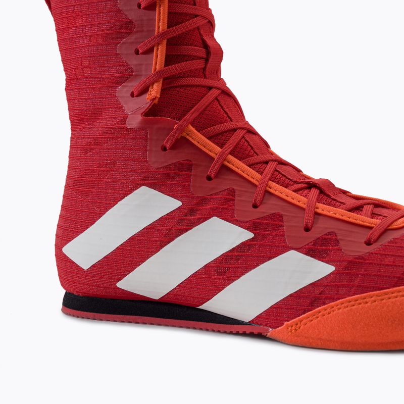 Uomo adidas Box Hog 4 rosso GW1403 scarpe da boxe 8