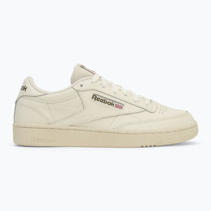 Reebok Club C 85 scarpe chalk/chalk/hungrn 2