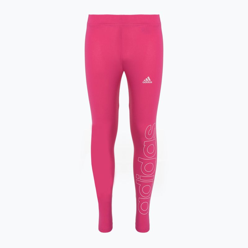 Leggings da bambino adidas Essentials Lin team real magenta/rosa chiaro