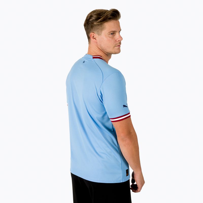 Maglia da calcio uomo PUMA MCFC Home Jersey Replica Team azzurro 4
