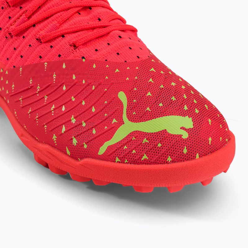 PUMA Future Z 3.4 TT scarpe da calcio per bambini corallo infuocato/luce frizzante/puma nero/salmone 7