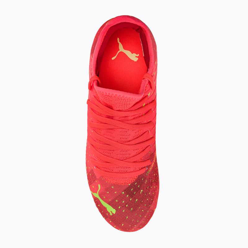 PUMA Future Z 4.4 FG/AG scarpe da calcio da bambino fiery coral/fizzy light/puma nero/salmon 6