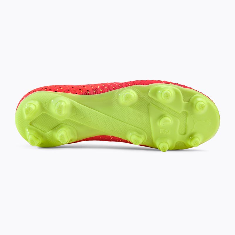 PUMA Future Z 3.4 FG/AG scarpe da calcio da bambino fiery coral/fizzy light/puma nero/salmon 5