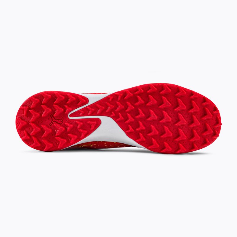 Scarpe da calcio PUMA Ultra Match+ LL TT da uomo: corallo acceso/luce frizzante/puma nero 5