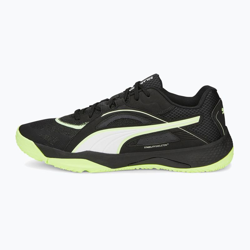 Scarpe da pallamano da uomo PUMA Solarstrike II puma nero/puma bianco/fizzy light 11
