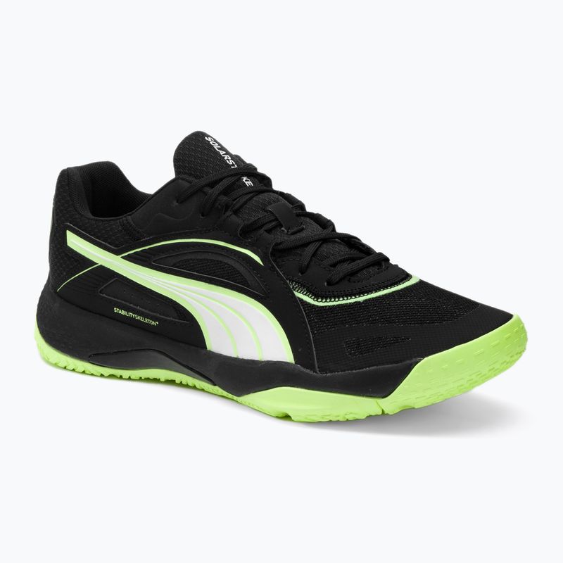Scarpe da pallamano da uomo PUMA Solarstrike II puma nero/puma bianco/fizzy light