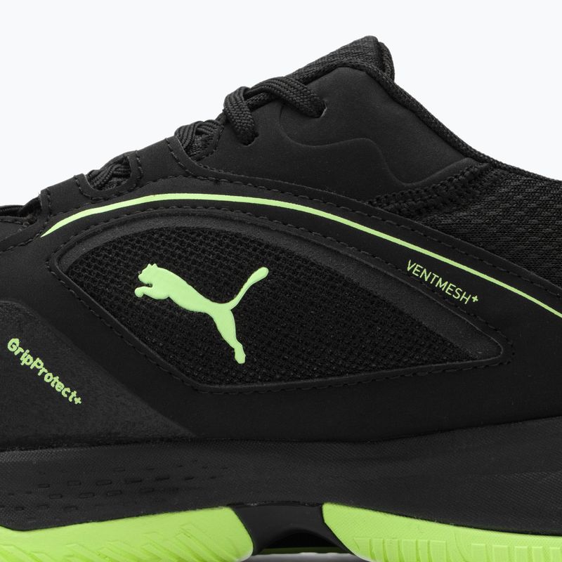 Scarpe da pallamano da uomo PUMA Solarstrike II puma nero/puma bianco/fizzy light 10