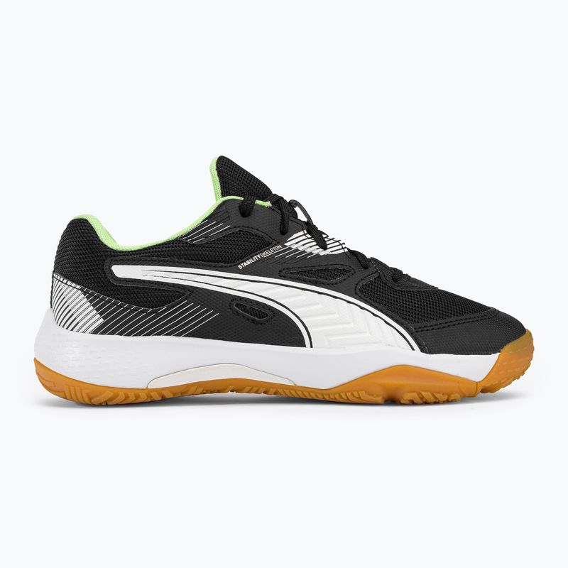 PUMA Solarflash Jr II scarpe da pallamano per bambini puma nero/puma bianco/fizzy light/gum 2