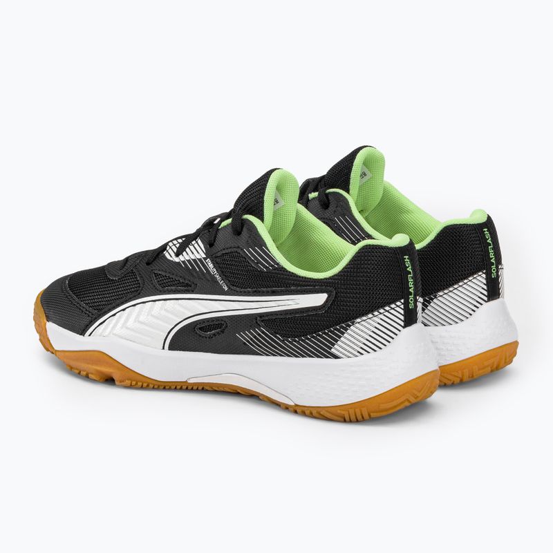 PUMA Solarflash Jr II scarpe da pallamano per bambini puma nero/puma bianco/fizzy light/gum 3