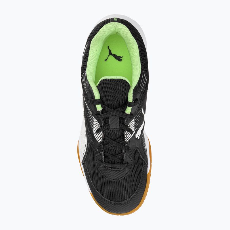 PUMA Solarflash Jr II scarpe da pallamano per bambini puma nero/puma bianco/fizzy light/gum 6
