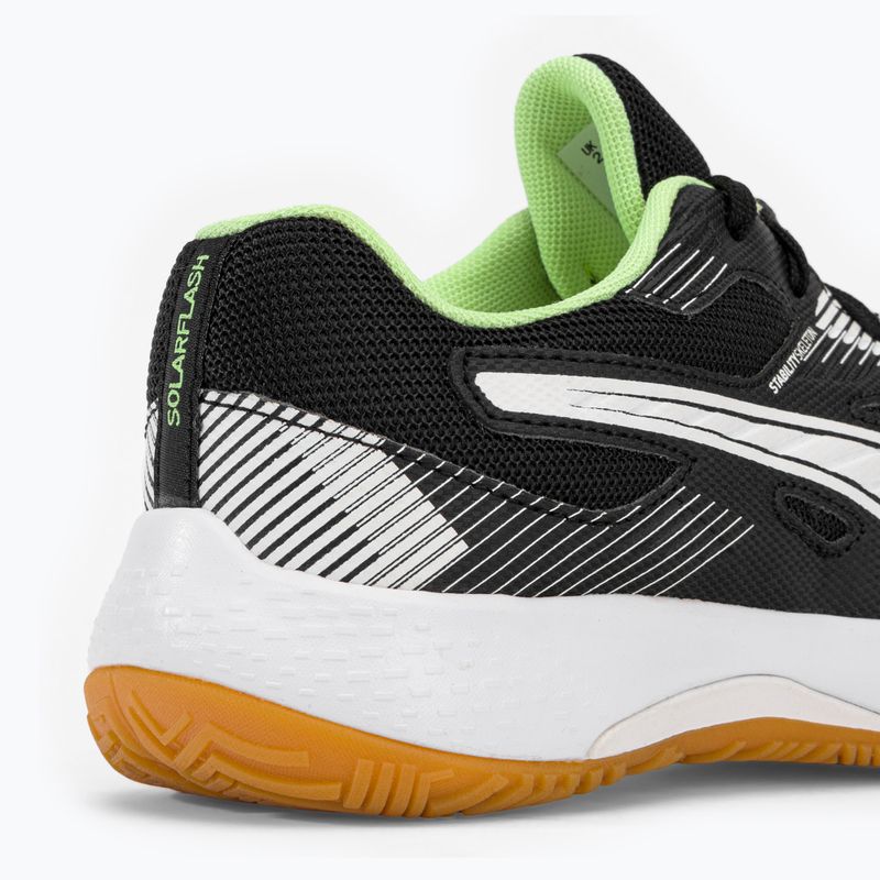PUMA Solarflash Jr II scarpe da pallamano per bambini puma nero/puma bianco/fizzy light/gum 8