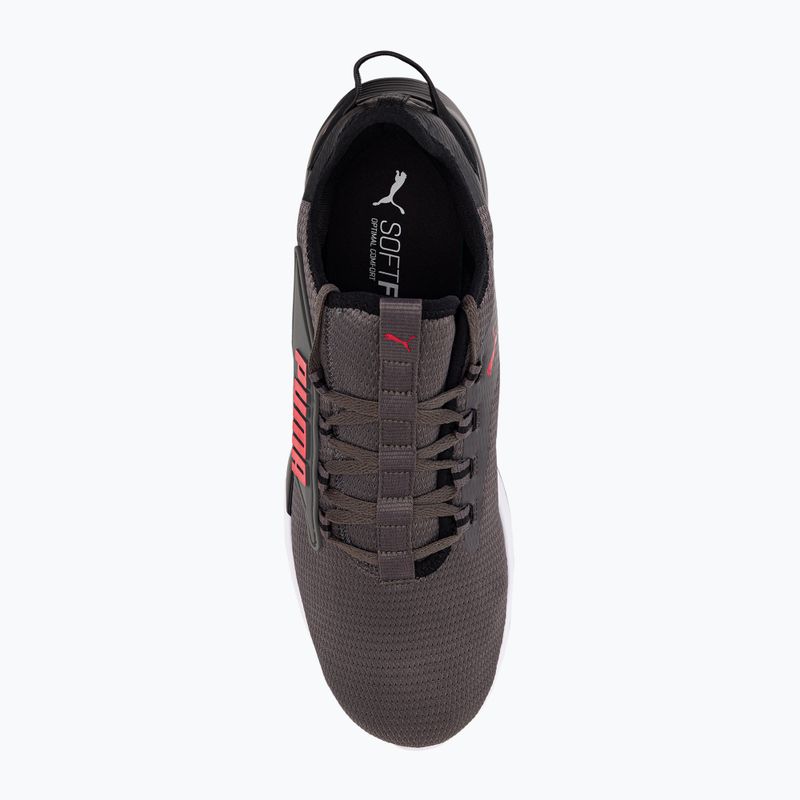 Scarpe da corsa da uomo PUMA Retaliate 2 castlerock/nero/rosso ad alto rischio 7