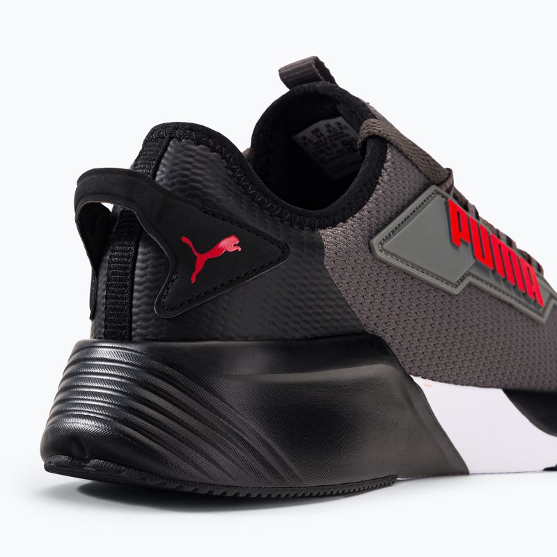 Scarpe da corsa da uomo PUMA Retaliate 2 castlerock/nero/rosso ad alto rischio 10
