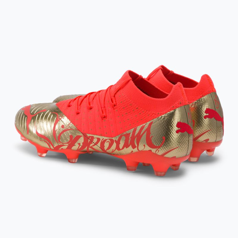 Scarpe da calcio da uomo PUMA Future Z 3.4 Neymar Jr. FG/AG corallo infuocato/oro 3
