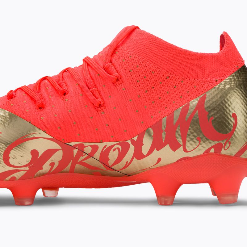 Scarpe da calcio da uomo PUMA Future Z 3.4 Neymar Jr. FG/AG corallo infuocato/oro 9