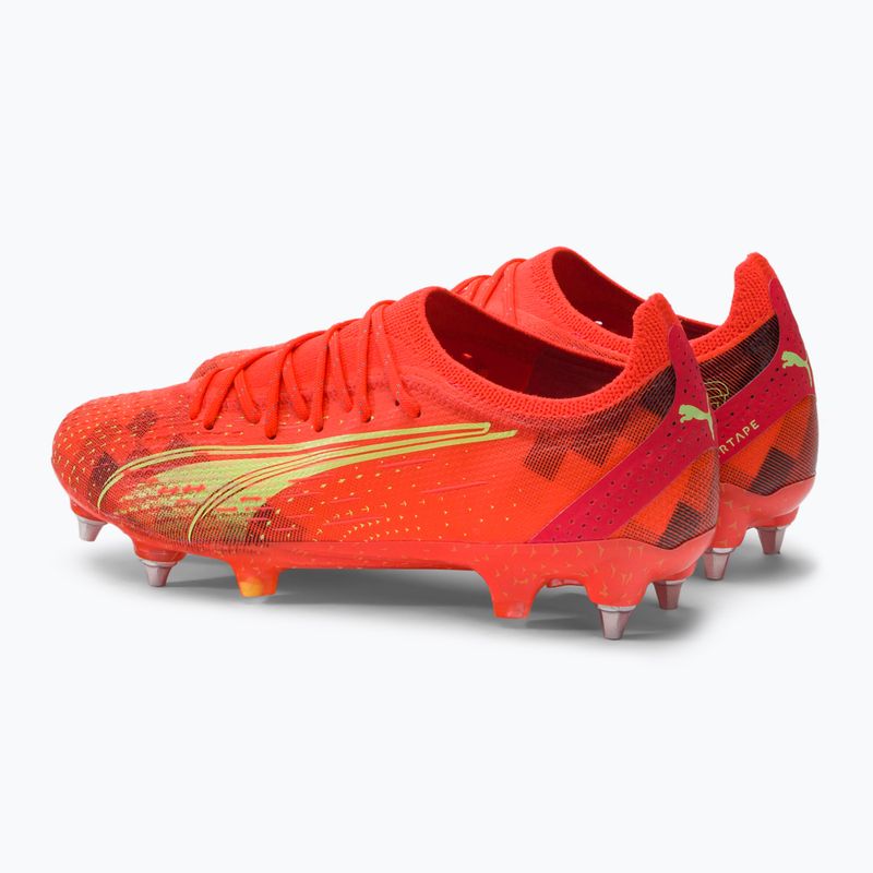 PUMA Ultra Ultimate MXSG scarpe da calcio uomo corallo infuocato/luce frizzante/puma nero 3