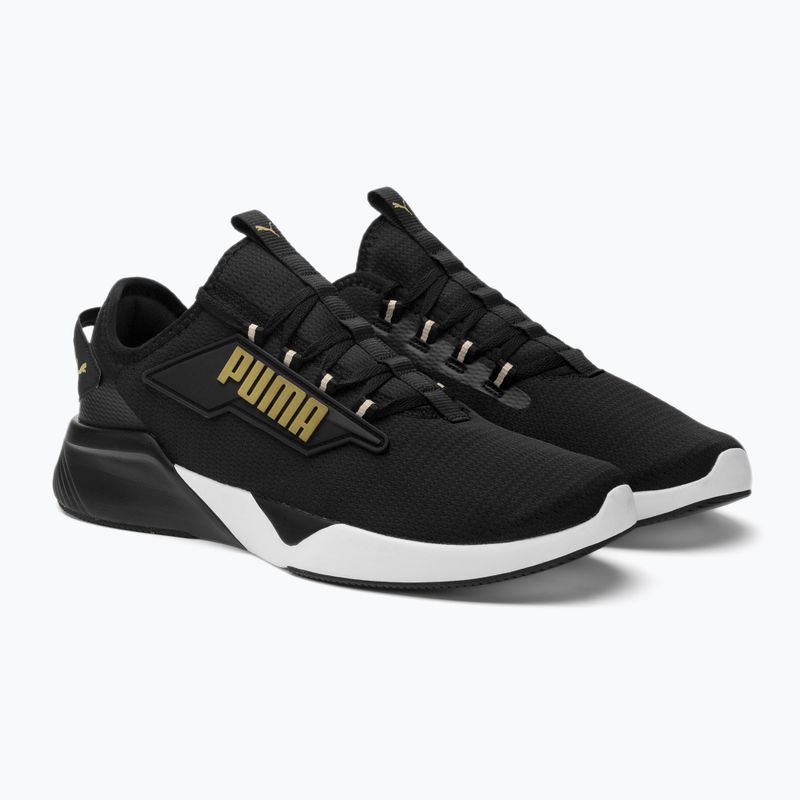 Scarpe da corsa da uomo PUMA Retaliate 2 nero/oro di squadra 4