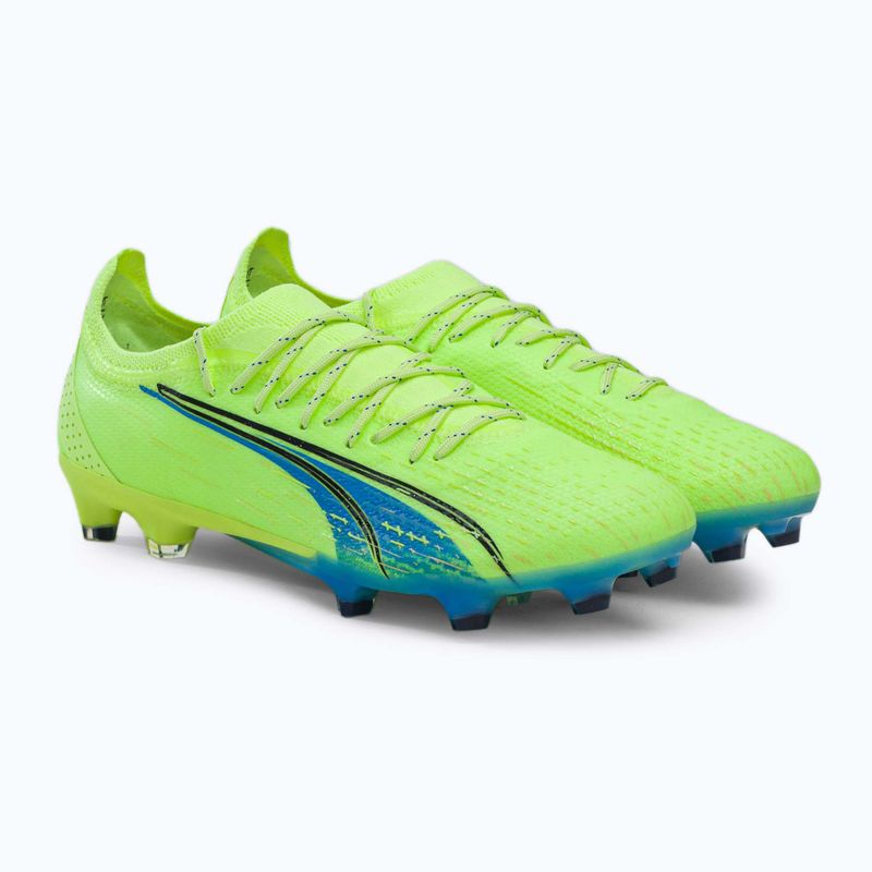 Scarpe da calcio PUMA Ultra Ultimate FG/AG da uomo, luce frizzante/notte parigina 4