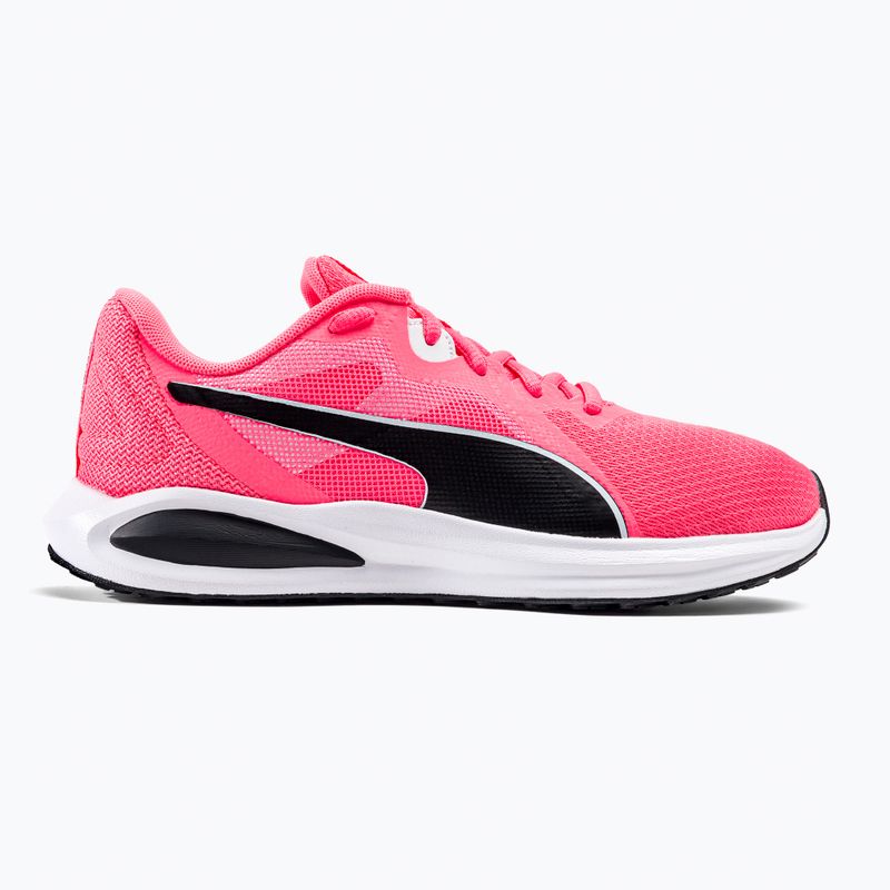 Scarpe da corsa da donna PUMA Twitch Runner sunset glow/puma nero/puma bianco 2