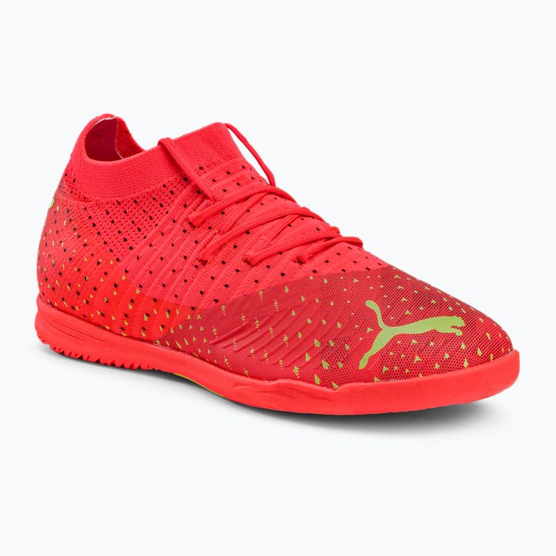 PUMA Future Z 3.4 IT scarpe da calcio per bambini corallo infuocato/luce frizzante/puma nero/salmone
