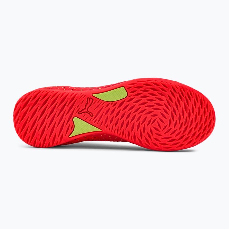 PUMA Future Z 3.4 IT scarpe da calcio per bambini corallo infuocato/luce frizzante/puma nero/salmone 5