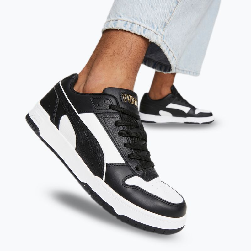 PUMA RBD Game Low scarpe puma nero / puma bianco / puma oro di squadra 4