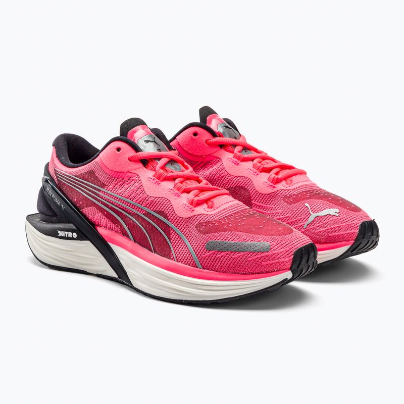 Scarpe da corsa donna PUMA Run XX Nitro Wns sunset glow/puma nero/argento 5