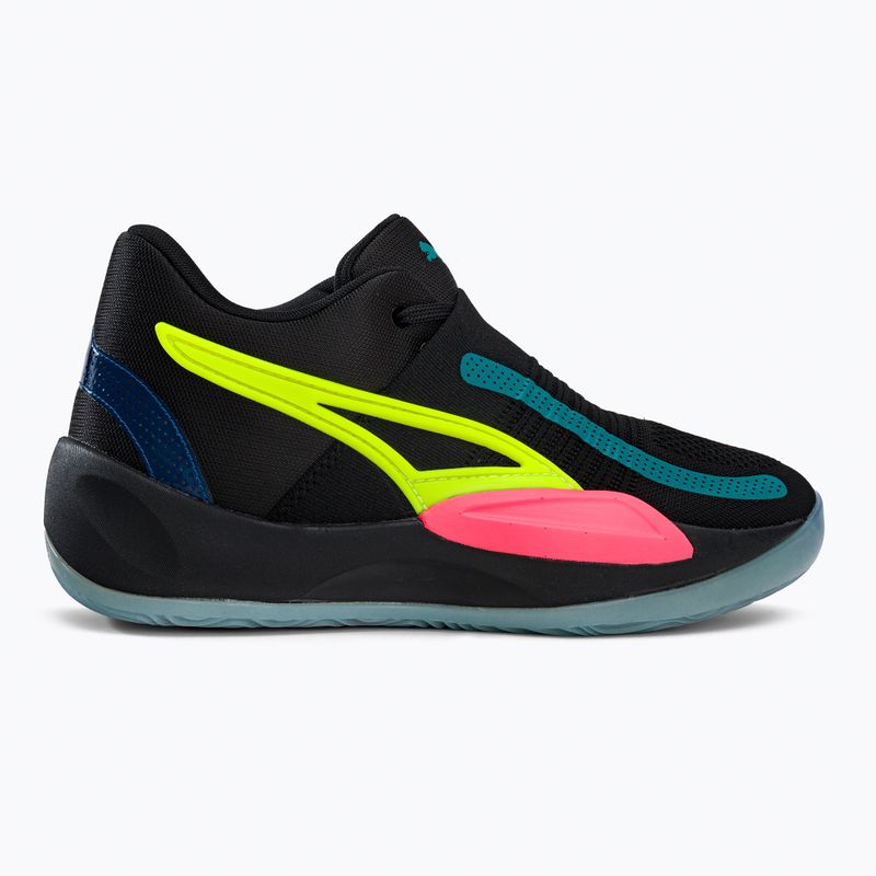 Scarpe da basket da uomo PUMA Rise Nitro puma nero/tramonto 2
