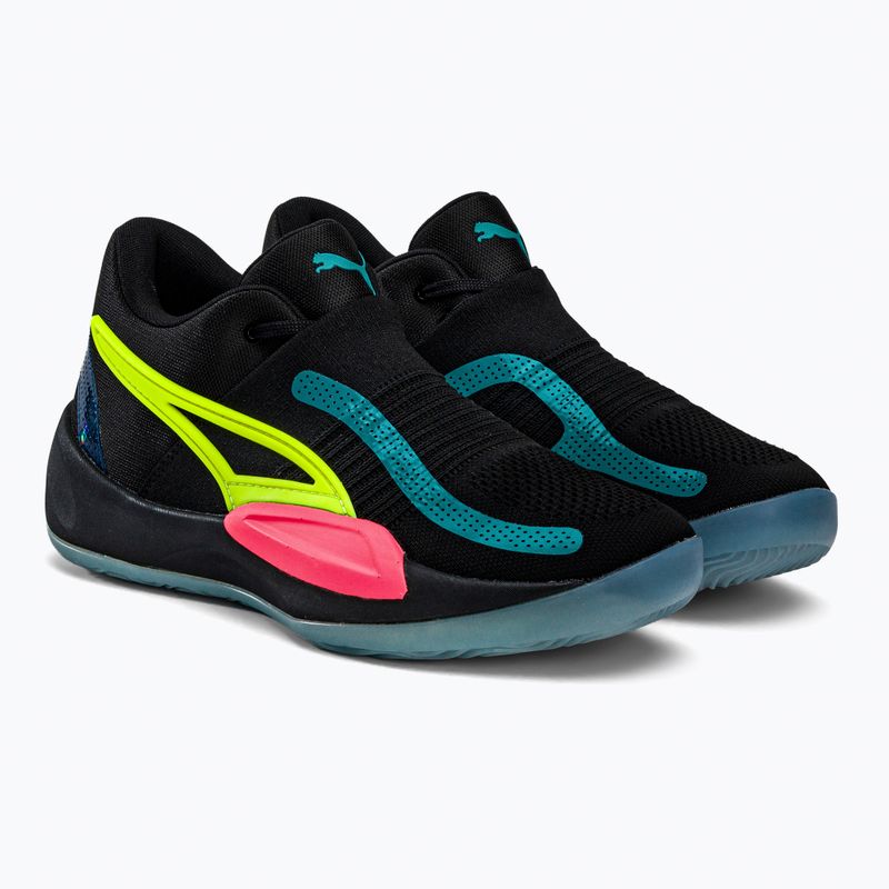 Scarpe da basket da uomo PUMA Rise Nitro puma nero/tramonto 3