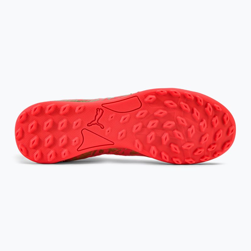 PUMA Future Z 3.4 Neymar Jr. scarpe da calcio per bambini. TT corallo infuocato/oro 5