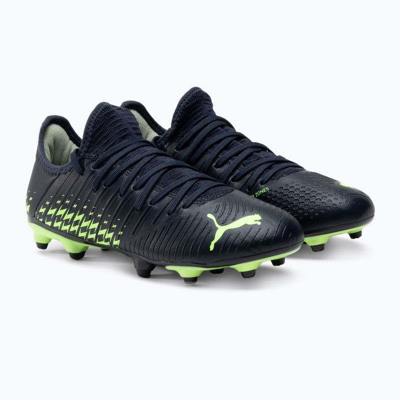 Scarpe da calcio PUMA Future Z 4.4 FG/AG parisian night/fizzy light per bambini 4
