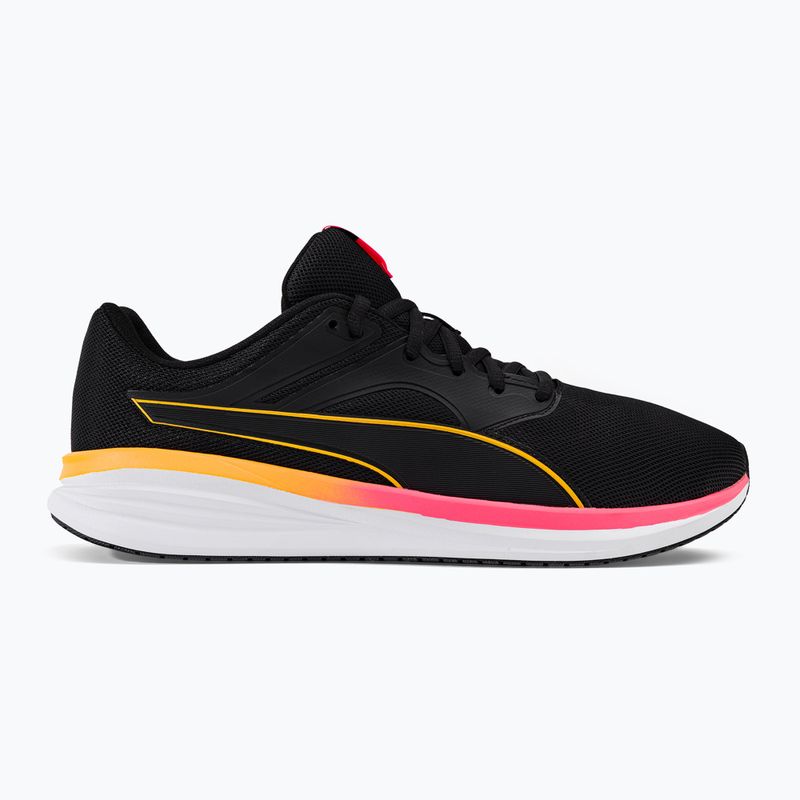 PUMA Trasporto scarpe da corsa puma nero / sunset glow / sun stream 2