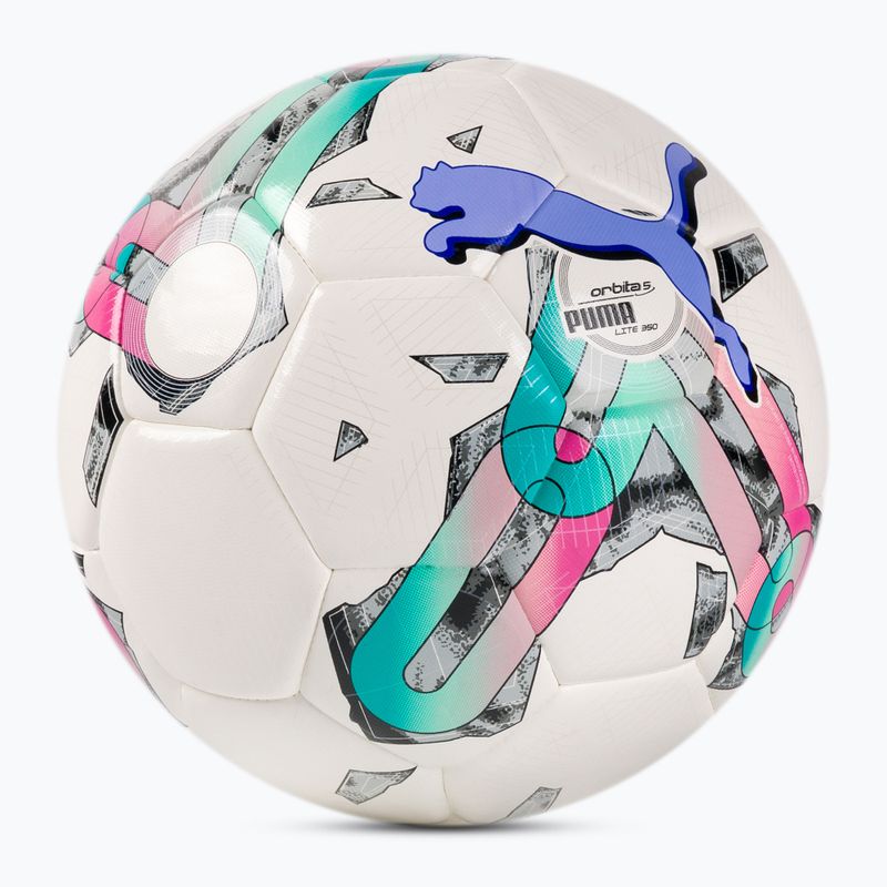 PUMA Orbit 5 HYB Lite 350 calcio puma bianco / rosso rosa / deep aqua dimensioni 4 2