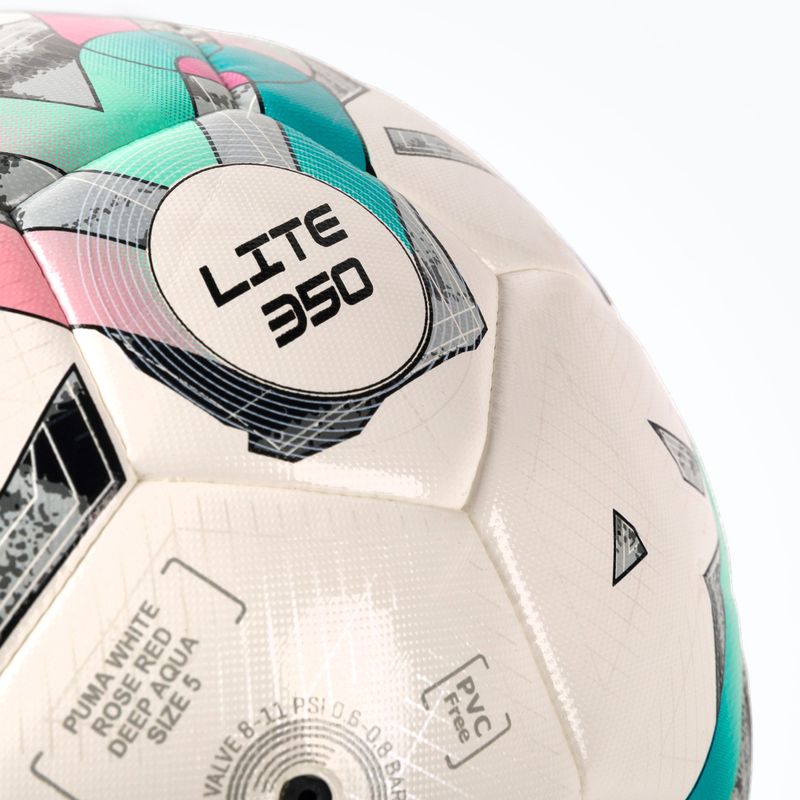 PUMA Orbit 5 HYB Lite 350 puma bianco / rosso rosa / aqua profonda dimensioni 5 pallone da calcio 3