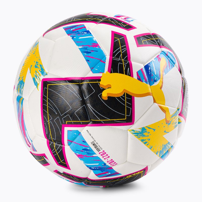 PUMA Orbita Laliga 1 HYB calcio puma bianco / barbabietola viola / blu atollo dimensioni 5