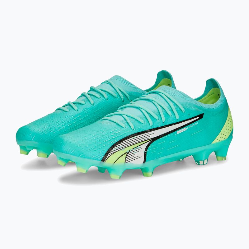 PUMA Ultra Ultimate FG/AG scarpe da calcio uomo electric peppermint/puma bianco/fast yellow 10