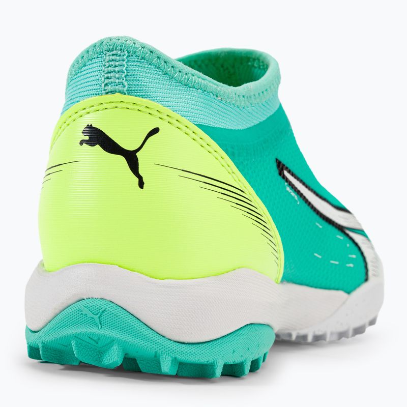 Scarpe da calcio PUMA Ultra Match Ll TT + Mid per bambini, blu elettrico/puma bianco/giallo veloce 9