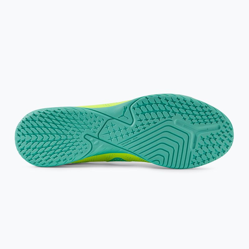 Scarpe da calcio PUMA Future Play IT da uomo giallo veloce/puma nero/elettrico menta piperita 5